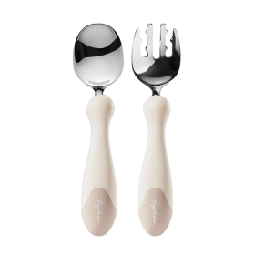 Conjunto Colher e Garfo de Aço Inoxidável
