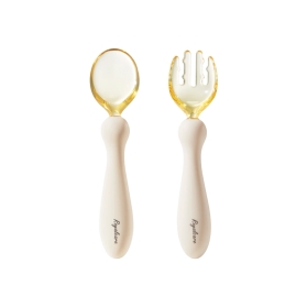 Conjunto Colher e Garfo de Silicone